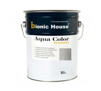 Bionic-House Aqua Color UV-protect Wood Paint, 10L, White Marmur