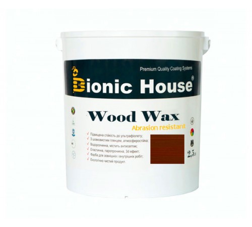 Краска для дерева WOOD WAX Bionic-House 2,5л Шоколад А109