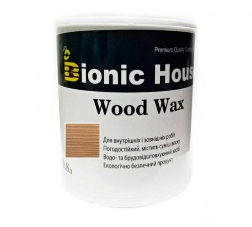 Краска для дерева WOOD WAX Bionic-House 0,8л.