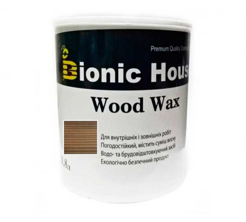 Краска для дерева WOOD WAX Bionic-House 0,8л Кедр