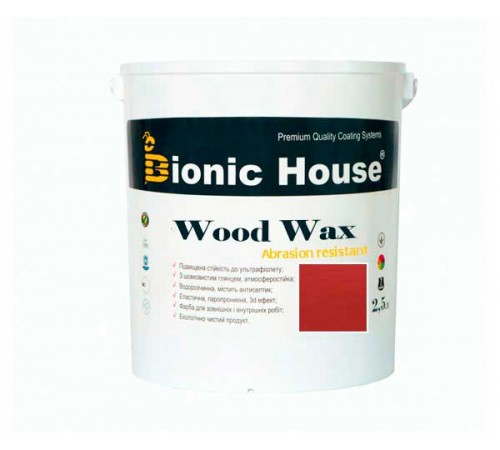Постачальник: Місто: Київ WOOD WAX Bionic-House 2,5 л Барбарис Постачальник: Місто: Київ WOOD WAX Bionic-House 2,5 л Барбарис