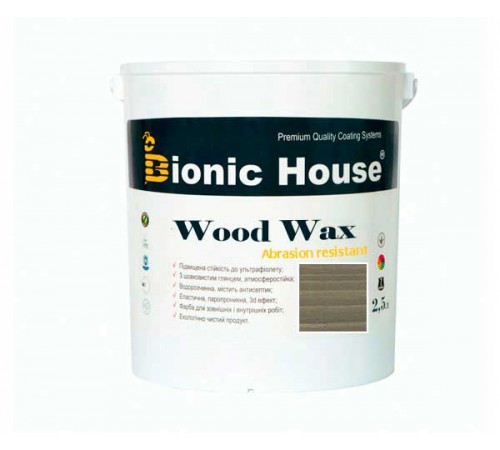 Краска для дерева WOOD WAX Bionic-House 2,5 л.