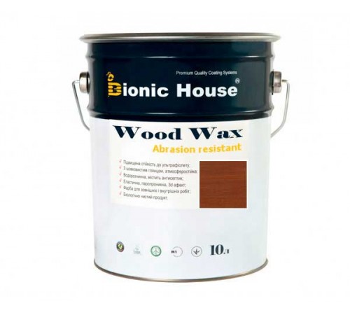 Краска для дерева WOOD WAX Bionic-House 10л Каштан