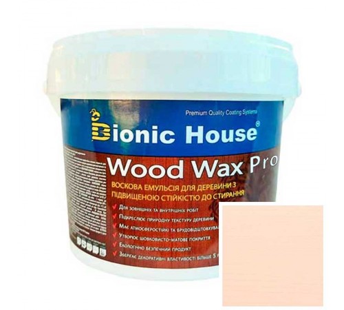 WOOD WAX PRO Белая База Bionic-House 0,8л Зефир