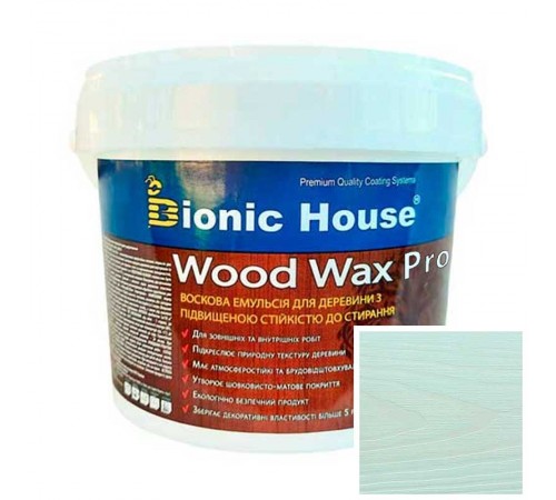 Постачальник: Місто: Київ WOOD WAX PRO Біла База Bionic-House 0,8л Мальдіви