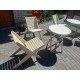 Wooden furniture, round folding tables