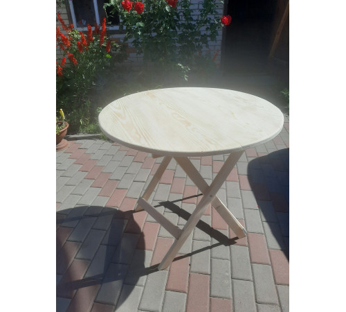 Wooden furniture, round folding tables