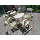 A high-quality wooden folding garden furniture set! Great price! (table and 4 chairs)