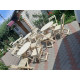 A high-quality wooden folding garden furniture set! Great price! (table and 4 chairs)