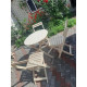 A high-quality wooden folding garden furniture set! Great price! (table and 4 chairs)