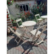 A high-quality wooden folding garden furniture set! Great price! (table and 4 chairs)