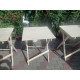 Wooden square folding table