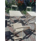 Wooden square folding table