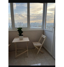 Wooden square folding table