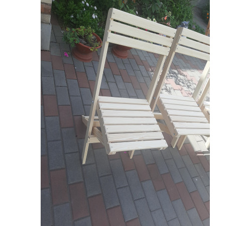 Wooden folding chairs for the living room, kitchen, hallway, and porridge.