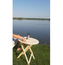 Okrągły składany stół (domek ogrodowy)