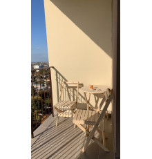 Zestaw składanych mebli drewnianych (stół i 2 krzesła)