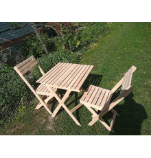 Składany kwadratowy drewniany stół 60*60