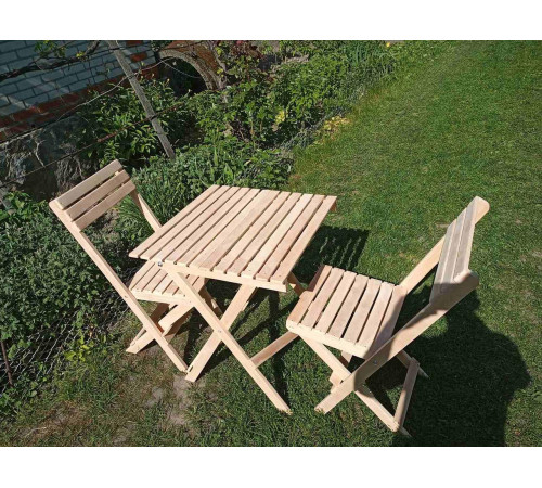 Składany kwadratowy drewniany stół 60*60