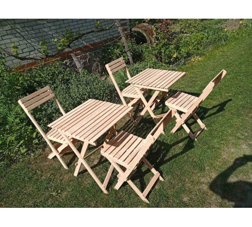 Zestaw mebli drewnianych: stół kwadratowy 60*60 + 2 krzesła do kawiarni, baru, sklepu kawowego