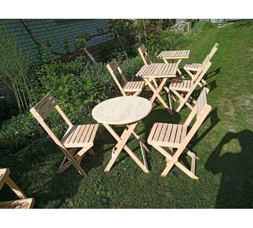 Zestaw mebli drewnianych: stół kwadratowy 60*60 + 2 krzesła do kawiarni, baru, sklepu kawowego