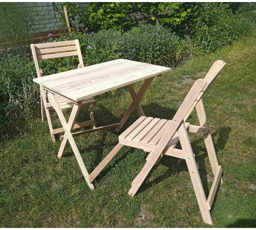 Стілець складний дерев'яний зі спинкою 36*35*85