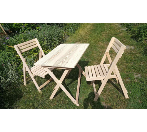 Стілець складний дерев'яний зі спинкою 36*35*85