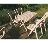 Klappbarer Holzstuhl mit Rückenlehne 36*35*85