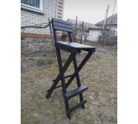 Барный стул, раскладной деревянный, для кафе.