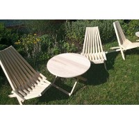 Round folding manual table