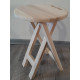 Klappbarer Holzhocker