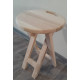 Klappbarer Holzhocker