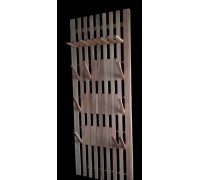Wieszak ścienny z haczykami składanymi Fortepian 180x70 drewno naturalne Jesion