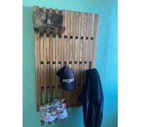 Wandhänger mit Klapphaken Piano Naturholz handgefertigt 110x70
