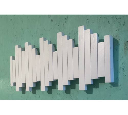 Вешалка настенная Piano Белая 70х25 Вешалка настенная Piano Белая 70х25