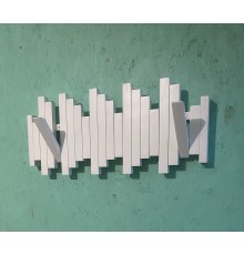 Вешалка настенная Piano Белая 70х25