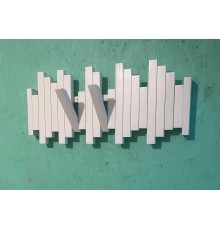Вешалка настенная Piano Белая 70х25