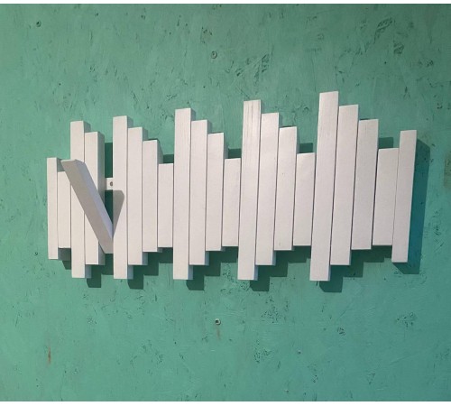 Вешалка настенная Piano Белая 70х25 Вешалка настенная Piano Белая 70х25