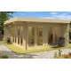 Беседка из термомомомодифицированного бруса 23 м2 от производителя Thermo Outdoor Gazebo 080