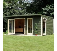 Wood Gazebo 018 is a 4.8 x 5.2 cm enclosed garden gazebo.