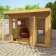 Садовая деревянная беседка 3,1х3,1 закрытая от производителя Wood Gazebo 010