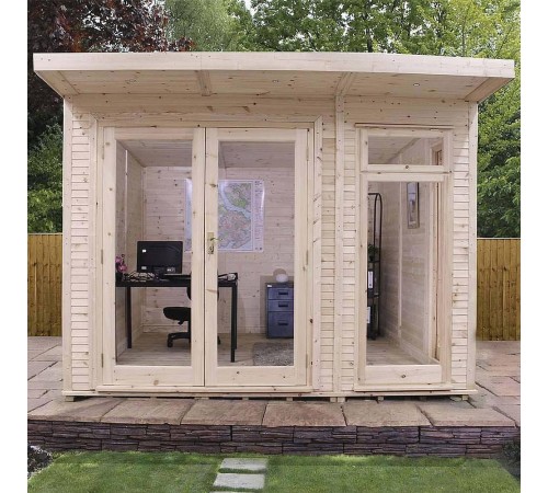 Садовая деревянная беседка 3,1х3,1 закрытая от производителя Wood Gazebo 010