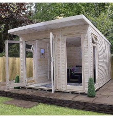 Дачна альтанка з дерева 3,1х4,1 закрита від виробника Wood Gazebo 013