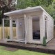 Дачная беседка из дерева 3,1х4,1 закрыта от производителя Wood Gazebo 013.