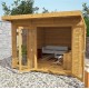 Дачная беседка из дерева 3,1х4,1 закрыта от производителя Wood Gazebo 013.