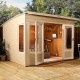 Беседки деревянные 2,4х2,9 закрыты оптом от производителя Wood Gazebo 008.