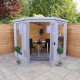 Беседка из дерева угловая 2х2 недорого от производителя Wood Gazebo 006.