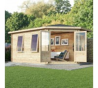Wooden gazebo made of 5x3m profiled timber. Low price from the manufacturer.