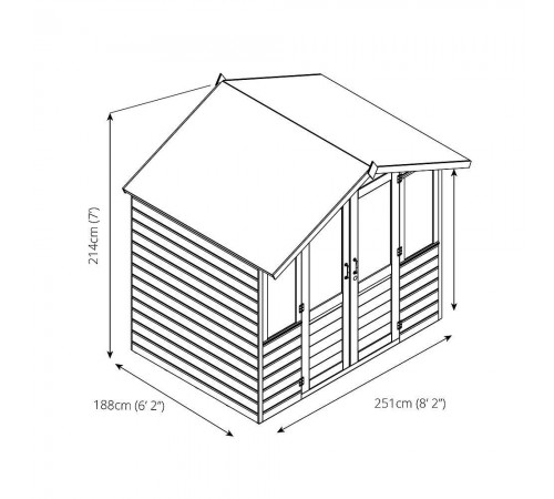 Беседка сборная деревянная 1,9х2,5 закрыта недорого от производителя Wood Gazebo 004.