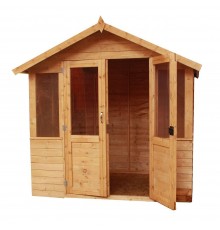 Альтанка збірна дерев'яна 1,9х2,5 закрита недорого від виробника Wood Gazebo 004